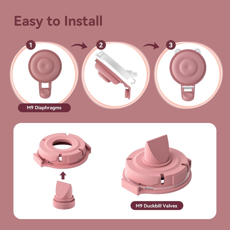 Duckbill Valve Diaphgram Compatible with Momcozy M9 Replacement Parts, Mobile