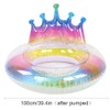 Inflatable Circle Thickened Large Queen Crown Sequins Swimming Ring Lifebuoys