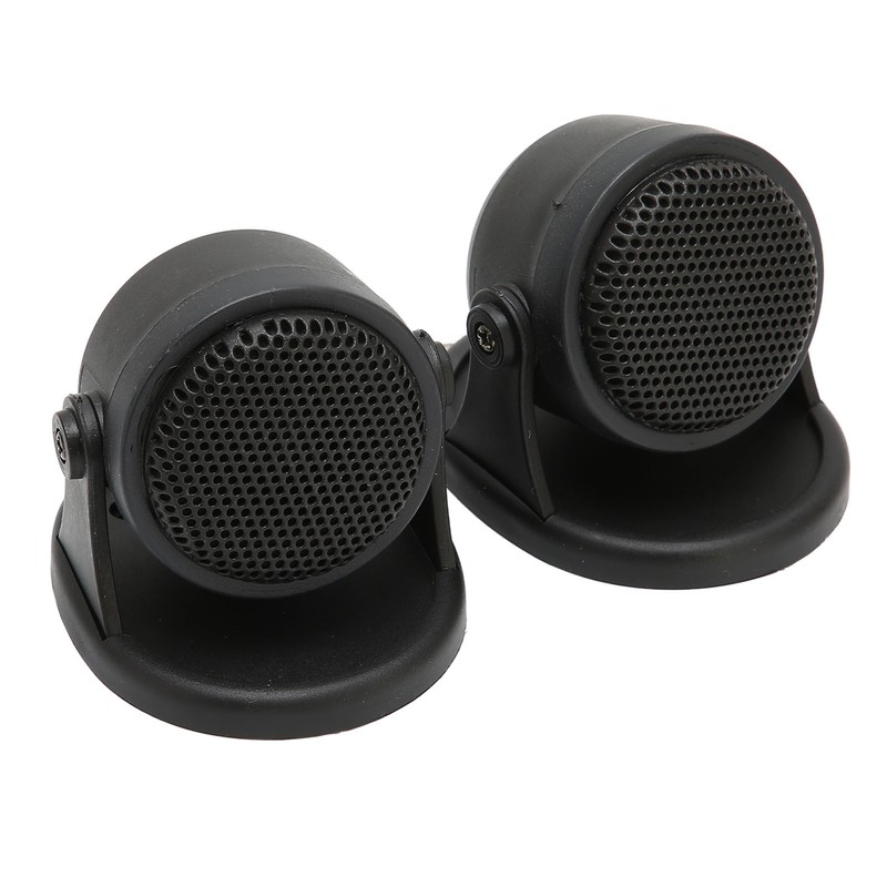 2pcs Dome Tweeter Car Audio Speaker Black 20W Loudspeaker Universal