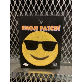 A B Emblem JOE COOL FACE SUNGLASSES SMILE EMOJI Patch 3" Embroidered Sew Iron On US COMP