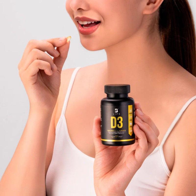 Vitamina D3 5000 Ui 300 Cápsulas B Life