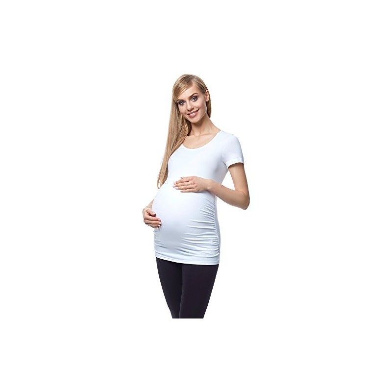 Be Mammy Maternity Belly Band 04 (White, XXL)