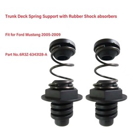 2pcs Trunk Deck Spring Support with Rubber Shock absorbers Fit for Ford Mustang 2005-2009 Replace#6R3Z-6343128-A
