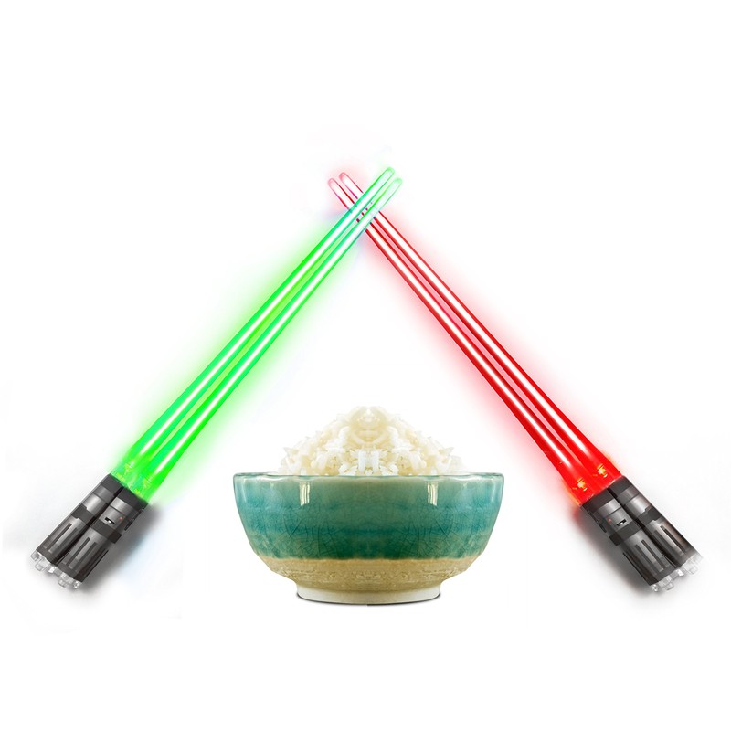 Lightsaber Chopsticks Light Up - LED Glowing Light Saber Chop