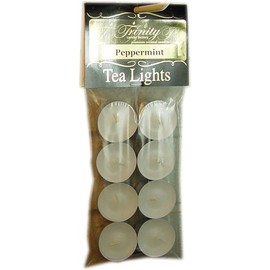 Trinity Candle Factory - Peppermint - Tea Light Candle - 8 Pack