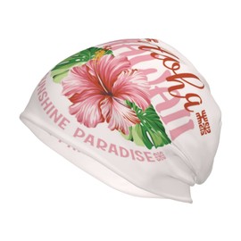 ASYG Hawaii Beanie Hats Slouchy Knit Hat Hawaiian Beach Beanie Caps Beach Hat for Shopping Yoga Sport Travel