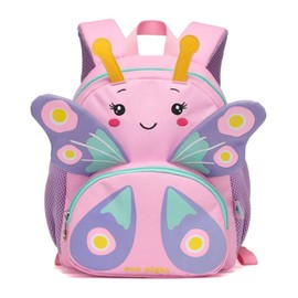 IvyH Girls' Backpack for Toddlers, Children's Preschool Backpack Cute Cartoon 3D Animals Nursery School Bag School Backpacks for Little Girls Boys, butterfly, Rucksack