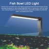 ABS Small Fish Bowl LED Light Desktop Aquarium Algae Aquatic