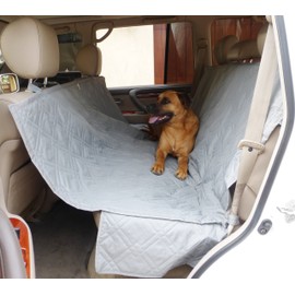 Formosa Covers Deluxe Dog Car Seat Hammock Quilted Cover with Non-Slip Backing Best for Cars Trucks and SUVs Make Travel with Your Pet Always an Option - 56" W x 60" L, GREY
