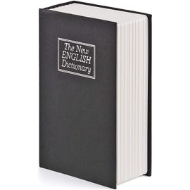 Powstro Piggy Bank Counting Coin Bank Creative Large Money Saving Box Jar Bank Diversion Book Safe with Lock Small Safe Box Money Lock Box Coins Saving Gift for Boys and Girls, 2Keys