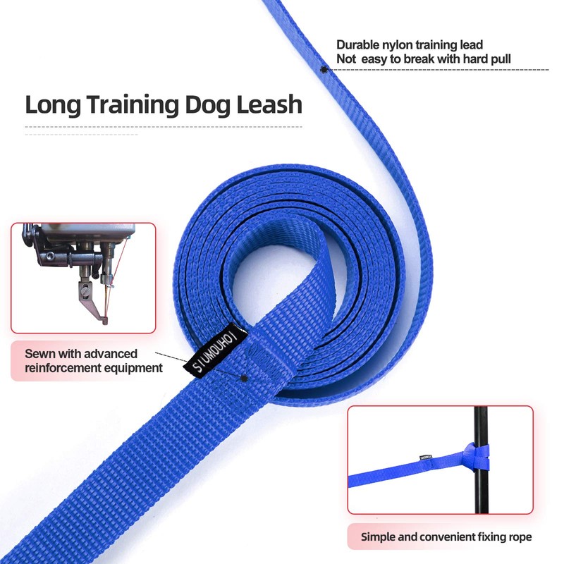 Siumouhoi Dog/Puppy Obedience Recall Training Agility Lead-15 ft 20 ft