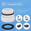 2 Set 4560 40mm to 1 1/2" Hose Conversion Adapters