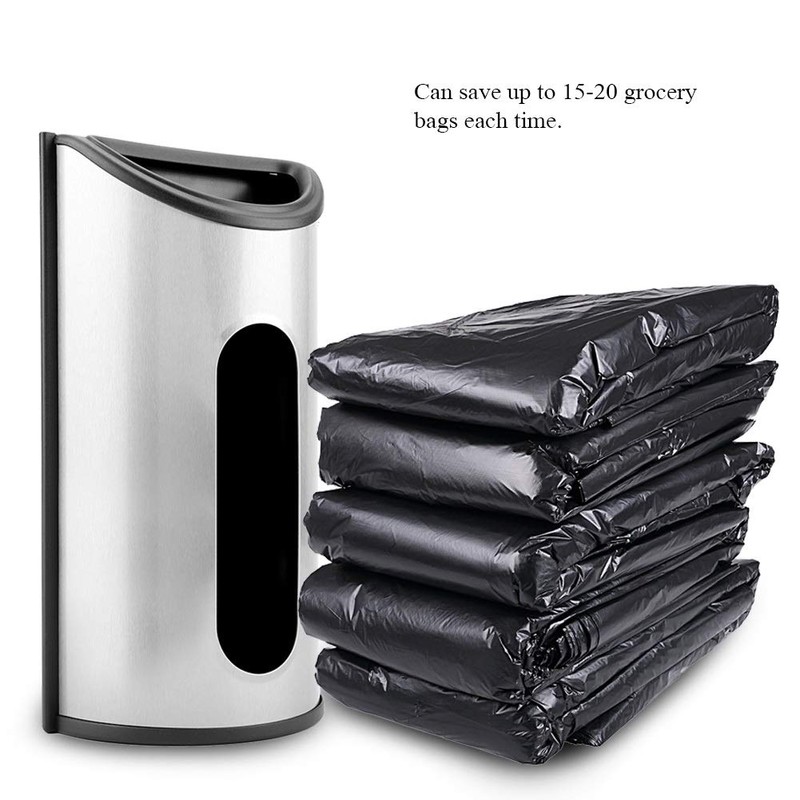 VOBOR Stainless Steel Bag Dispenser, Shopping Bag Holder with Wall