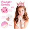 AOOTE Birthday Sash and Tiara, 4th Happy Birthday Decorations Headbands,