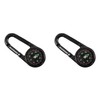 munkees Compass Carabiner with Thermometer Keychain Function Carabiner Aluminum 3135