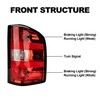 DEABUY Tail Light Assembly Compatible With 2007-2013 Chevy Silverado 1500/