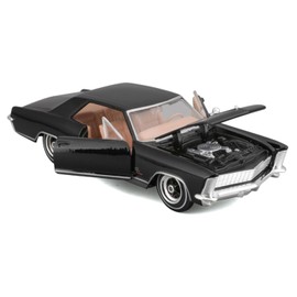 Maisto 1/26 1965 Buick Riviera Black Mini Car, Diecast Car, Finished Product, 31214 BK