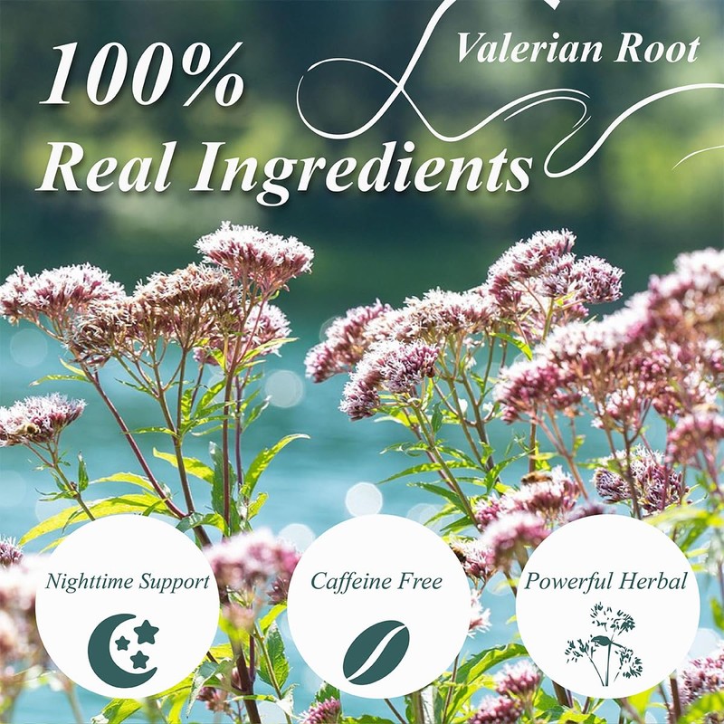 WT WEETEE Valerian Root Tea Loose Leaf 8oz, Made with