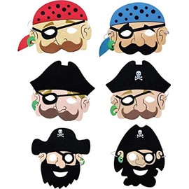 Pirate Foam Mask - Pack of 12