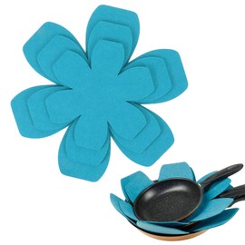 Pack of 6 Pan Protectors, Pan Protectors, Stacking Protection, Felt Pot Protector, Protection Against Scratches, Heat Resistant, 25/20/15 cm, 3 Different Sizes for Pans Pots Bowls Kitchen Utensils