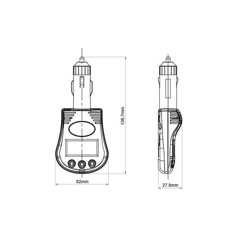 12V Plug in Car Battery and Charging System Tester, Test