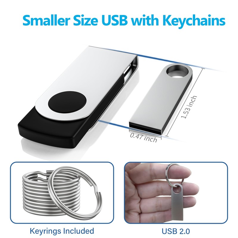 USB Stick 32 GB Pack of 2, ABLAZE Mini Memory