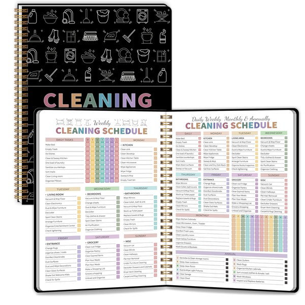 ADHD Cleaning Planner for Adults Women, Cleaning Schedule and Checklist