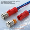 ZOYSEAY 12V Push Button Switch 20A Light Switch, with 12-24V