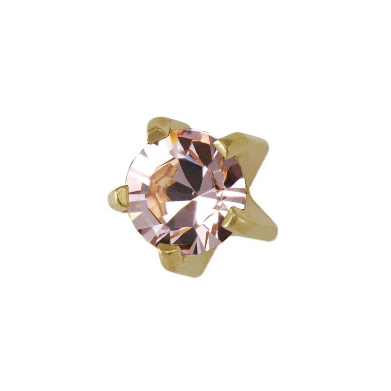 Safety Piercer, Gold, 0.1 inch (3 mm), Alexandrite Color, 5M106YL