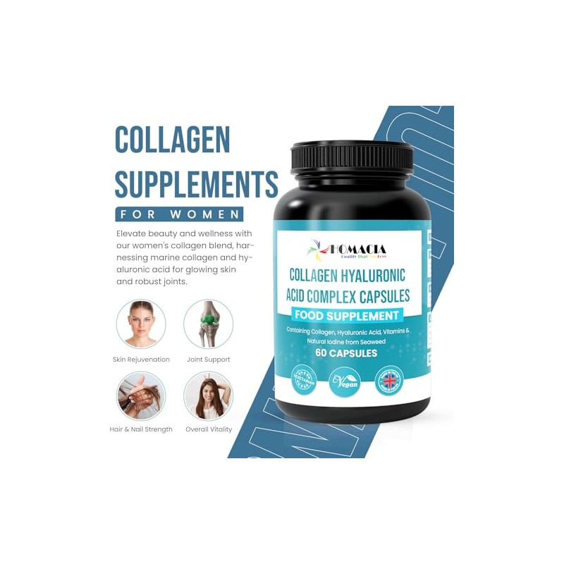 Collagen Capsules | Marine Collagen with Hyaluronic Acid | 60