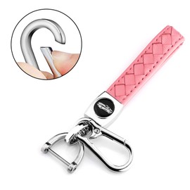 XIYANG TRADE for Ford Key Fob Cover with Keychain,Key Fob Cover Case Shell for Ford Explorer Fusion Escape Edge Expedition F150 F250 F350 F450 F550 Maverick Mustang 3/4/5 Buttons Smart Key (Pink)