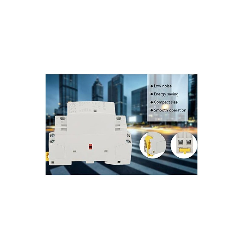 AC Contactor, 2P 25A 24V/60Hz DIN Rail Household AC Contactor