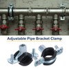 uxcell 6 Pcs Split Ring Pipe Hanger, 20mm/0.8inch Adjustable Pipe