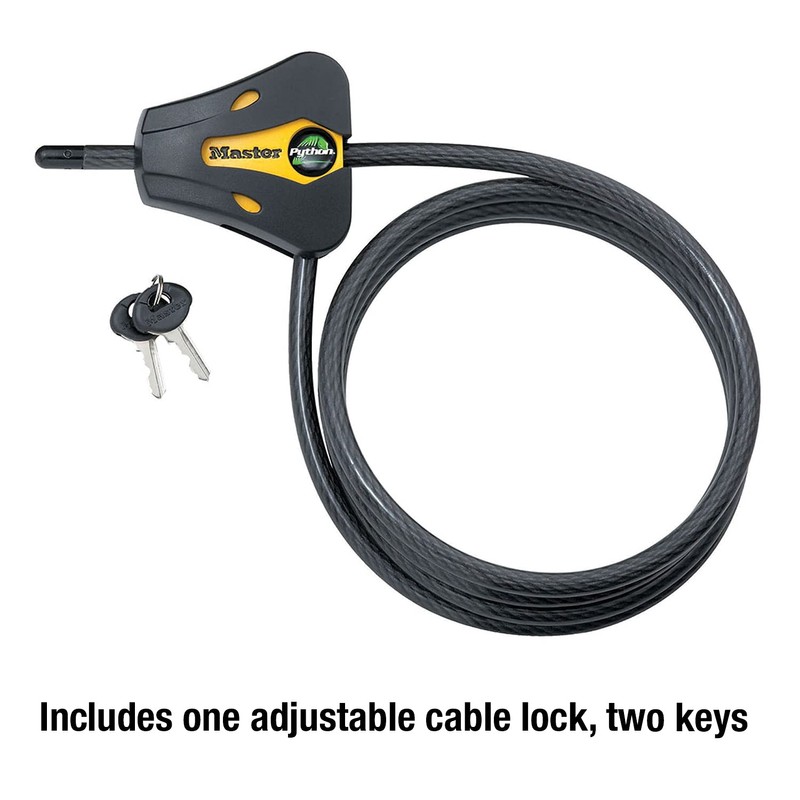 Master Lock 8419DPF Python Cable Lock with Key, 1 Pack