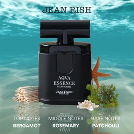Jean Rish Aqva Essence Eau De Toilette - Perfume for Men (3.4 Fl Oz / 100ml) with Bergamot, Rosemary & Patchouli Notes - Long Lasting and Luxury Fragrance