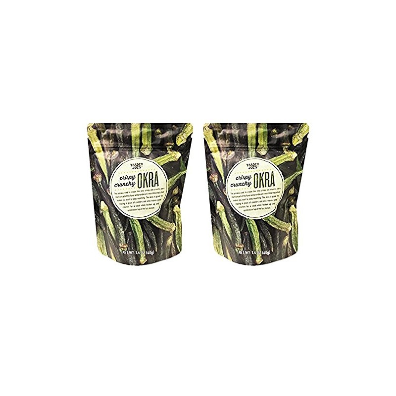 Trader Joe's Crispy Crunchy Okra 1.4oz (Pack of 2)