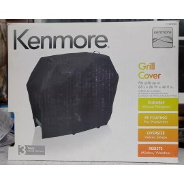 Kenmore 39980 65" L X 26" W X 46" H 250GSM Durable Grill Cover