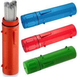 Zonon 4 Pcs Welding Rod Storage Tube 14 Inch Electrode Welding Rod Holder Container Airproof and Waterproof for Canister(Red,Blue,Green Orange)