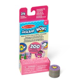 Melissa & Doug Sticker Wow! Mini Activity Pad and 200 Stickers Refill for Sticker Stamp Activity Craft Toy Collectable - Assorted Stickers with Favourite Items