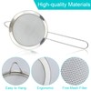 3 Pcs Small Stainless Steel Fine Mesh Strainers with Kitchen