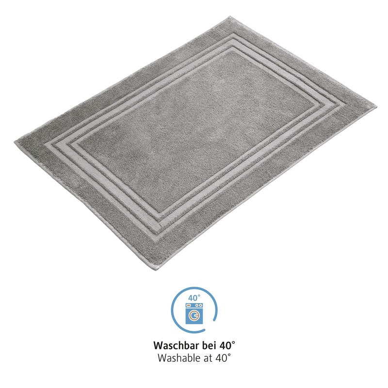 Komforttec 2-Piece Bath Mat Set, Terry Cloth Shower Mat, Washable