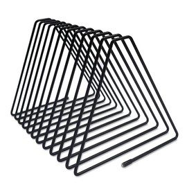 11 Adjustable Triangle File Folders Desk Vertical Magazine Rack Metal Newspaper Folder Wire Binder Desk Organizer for Vinyl Record Notebook