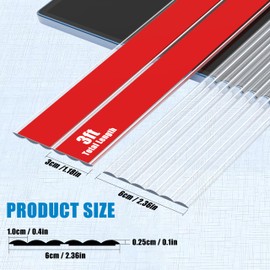 Clear Edge Corner Protector Baby Proofing, Self-Adhesive Soft Strip Sharp Edge Protective Bumper Guards for Child Safety, Cabinet Door Desk Glass Table Bed Window Wall, Kitchen Countertop, 1.18INx4FT