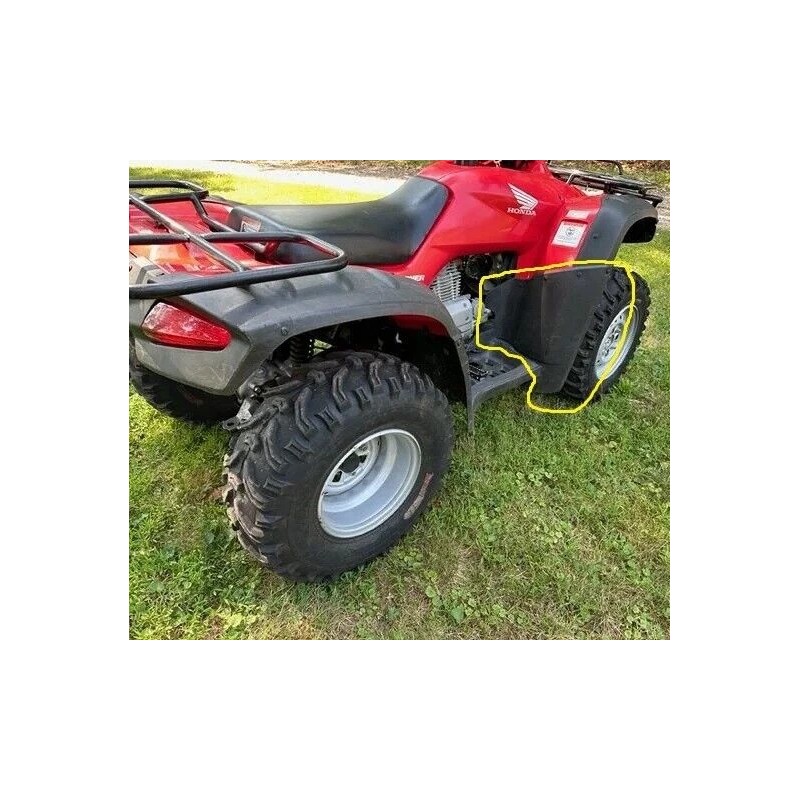 HONDA RANCHER 350 ATV FRONT FENDER RIGHT SIDE MUD EXTENSION,
