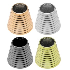 FRCOLOR 4Pcs Punk Metal Ponytail Hair Cuff Ponytail Buckles Elastic Hair Ties Hair Clip Buckles Hair Accessory