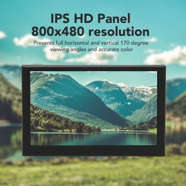 Portable for RPi PC, 5 Inch IPS HD 800 X 480 LCD Sub, HDMI Computer Subscreens with VESA Metal Housing, PD100W