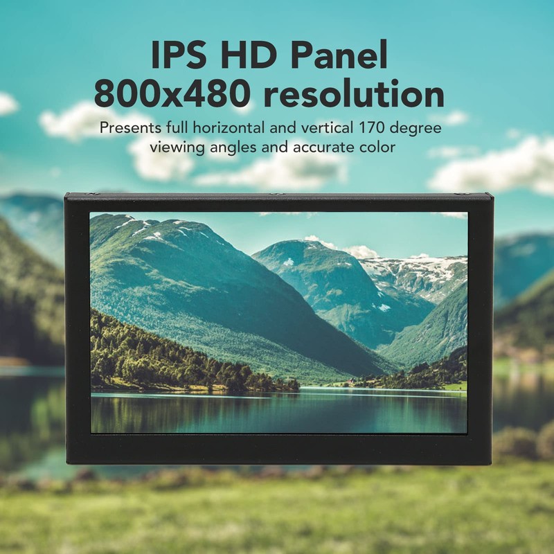 Portable for RPi PC, 5 Inch IPS HD 800 X