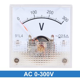 Sourcingmap AC 0-300V Analog Panel Voltage Gauge Volt Meter 91C4 2.5% Error Margin