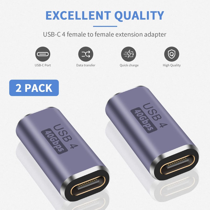 Duttek USB C Female Coupler 40Gbps, USB C Female to