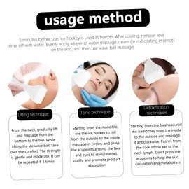 FRCOLOR Facial Ice Massage Roller Handheld Skin Care Tool for Face Compact and Lightweight Soothes Redness and Edema Daily Skincare Pores and Wrinkles